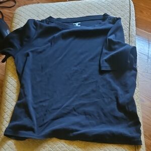 Jones New York Sport Classic Black Tee